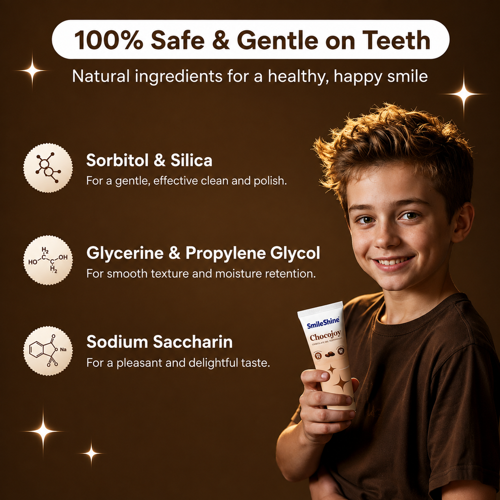 SmiloShine Chocojoy Gel Toothpaste - Chocolate Flavour