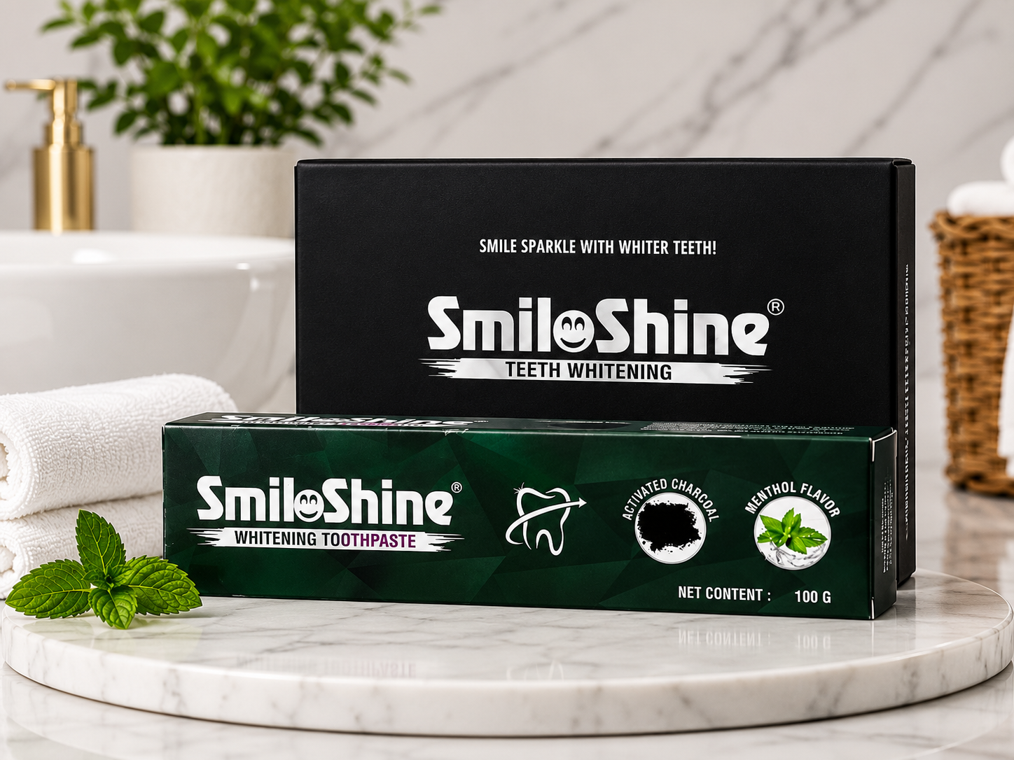 SMILOSHINE® Complete Teeth Whitening Combo Kit.